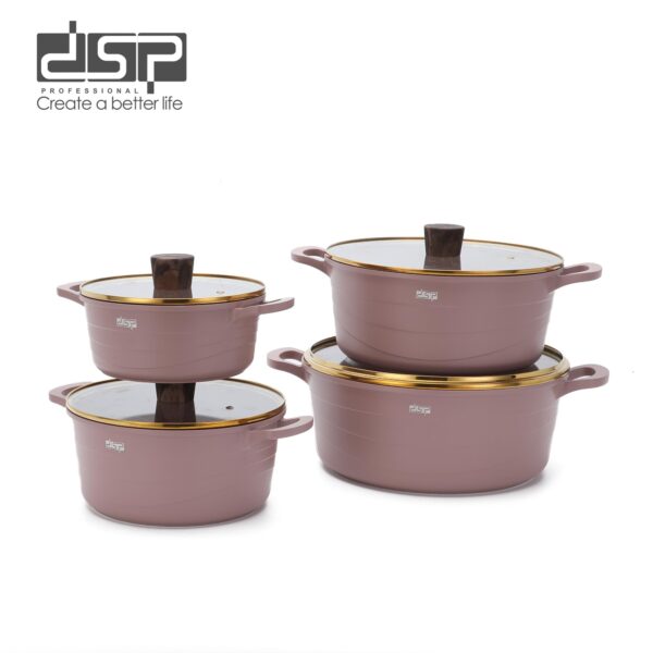 DSP Cookware Set-CA018-S01-Pink