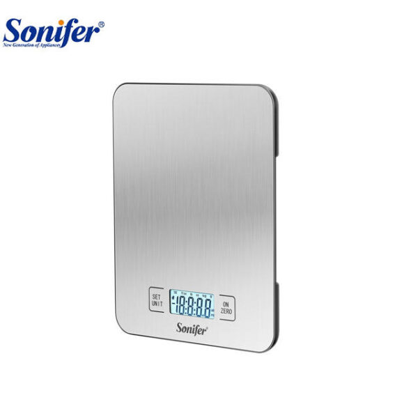 Sonifer SF-1901 new stainless steel platform sensitive touch button lcd small 15kg food weight digital kitchen scales